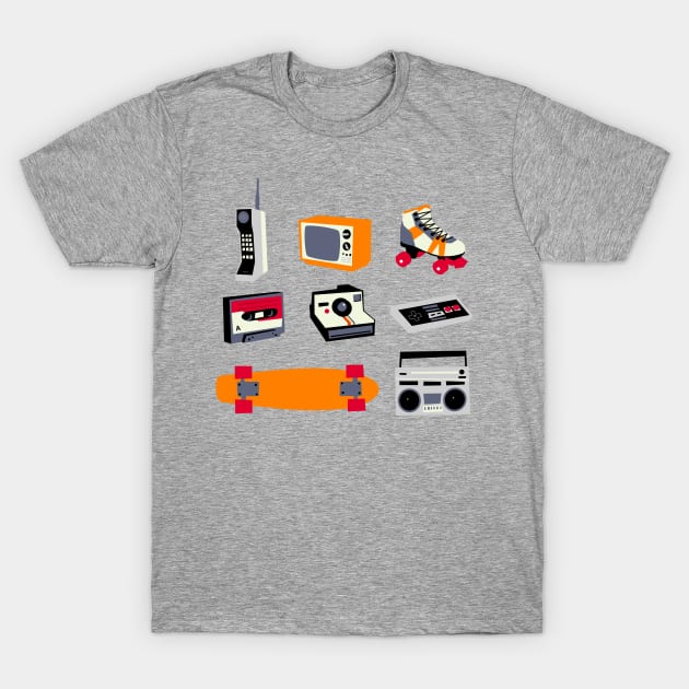 80s Items T-Shirt by TheVectorMonkeys